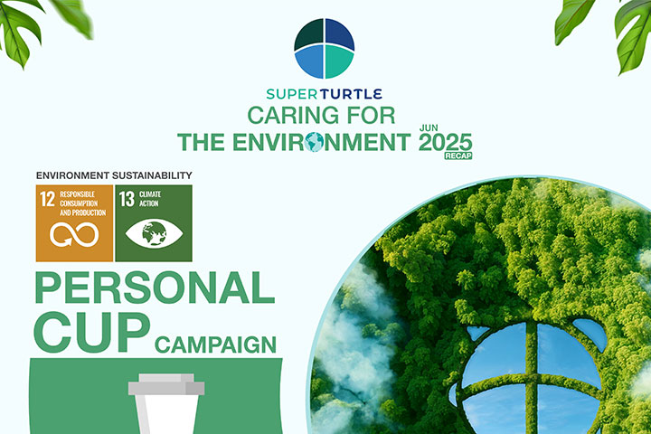 We're pleased to share! In June, World Environment Month, we collectively helped care for our planet by reducing single-use coffee cup waste by over 575 cups!