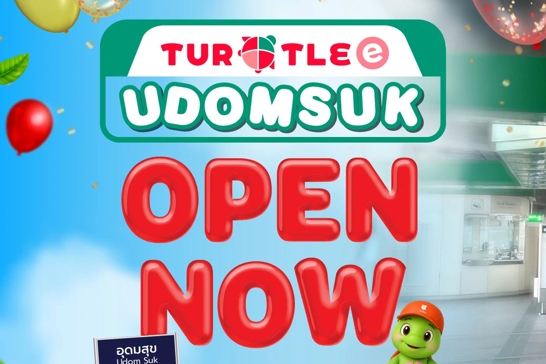 Turtle e Opens New Store at BTS Udom Suk Station, Meeting All BTS Commuter Needs